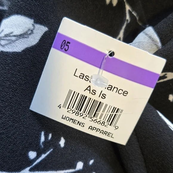 Calvin Klein Floral Sheath Dress Size 4 Black White Bell Sleeve Work Wedding NWT - Picture 7 of 9